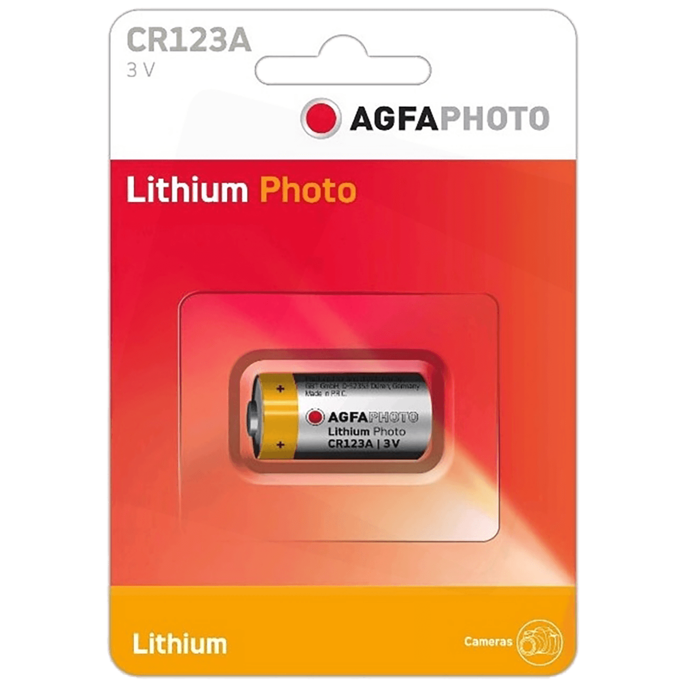 Agfa Baterija litijumska CR123A, 3V, blister 1 komad - CR123A B1