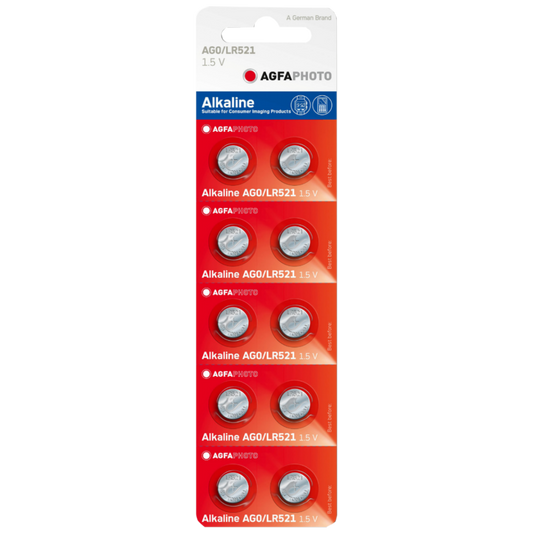Agfa Baterija alkalna AG0, 1,5V dugmasta, blister pak.10 kom. - AF AG0