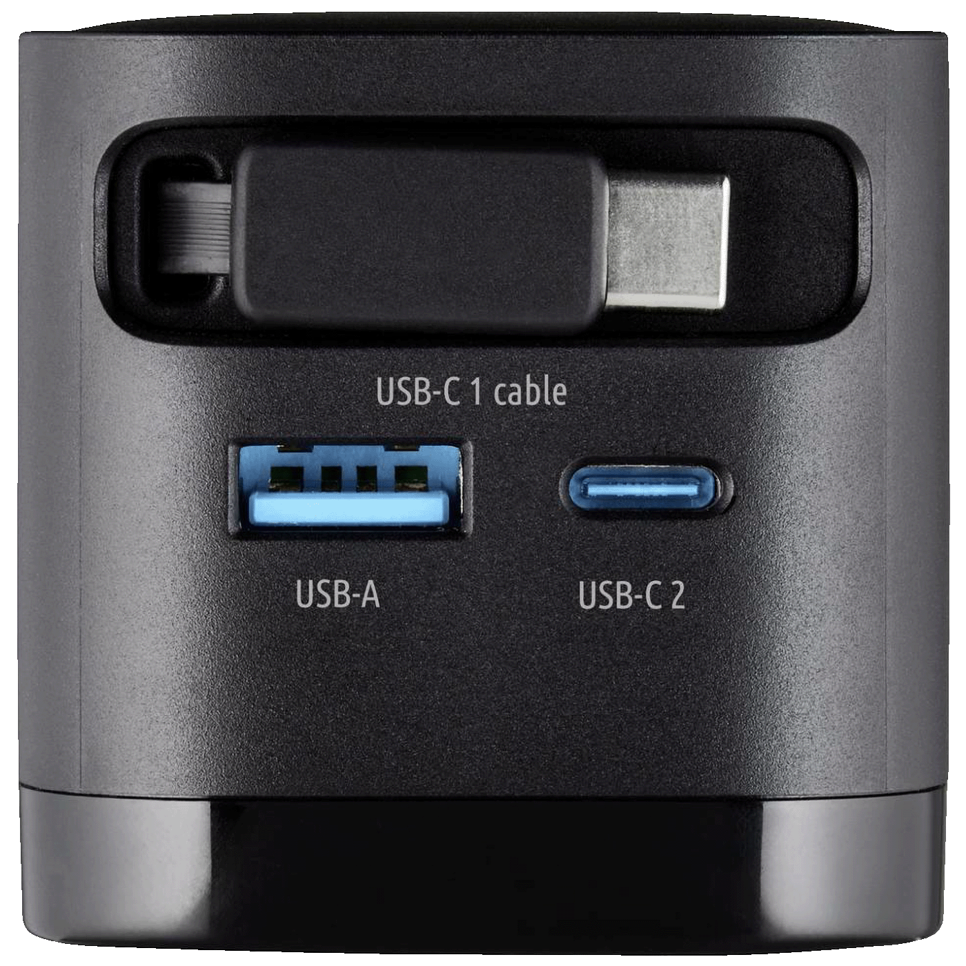 (Intenso) Punjač kučni sa type C kabelom, brzi, 1xUSB-A, 1xUCB-C, 65W - Power Adapter W65ACIC GaN Black