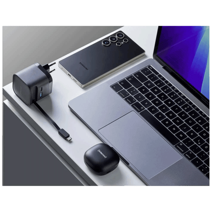 (Intenso) Punjač kučni sa type C kabelom, brzi, 1xUSB-A, 1xUCB-C, 65W - Power Adapter W65ACIC GaN Black