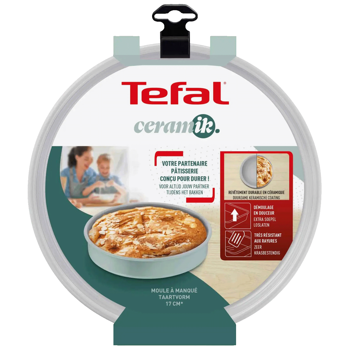 Tefal Tepsija / kalup za kolače, 17cm, Ceramic - J1756004