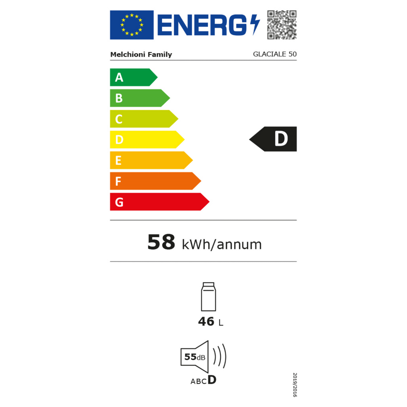 MELCHIONI family Frižider, prijenosni, kapacitet 46 lit., do -18 °C, 12V/220V - GLACIALE 50