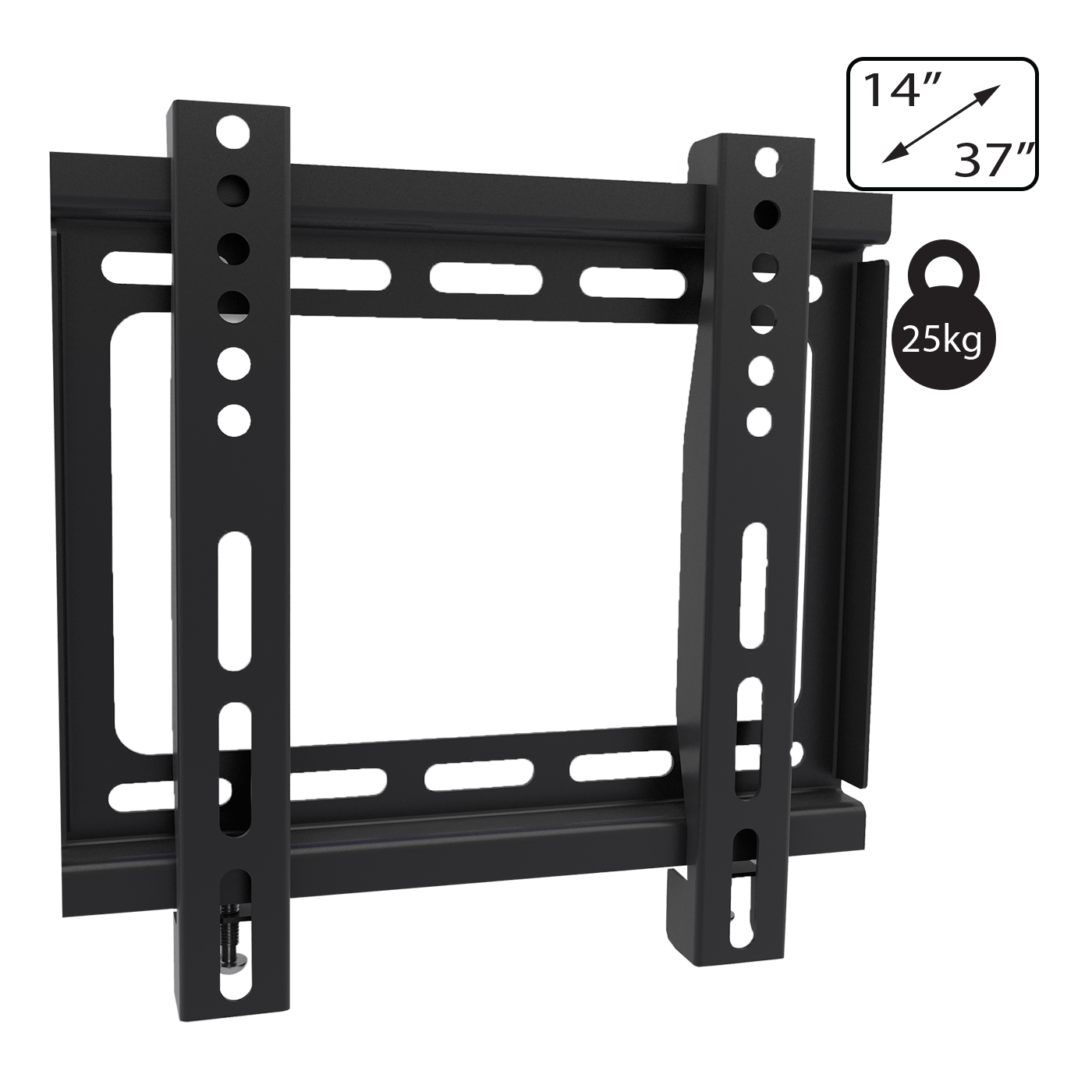 Amiko Nosač zidni za TV prijemnik 14" - 37", 25 kg, 1D - Wallmaster 14-37 FIX