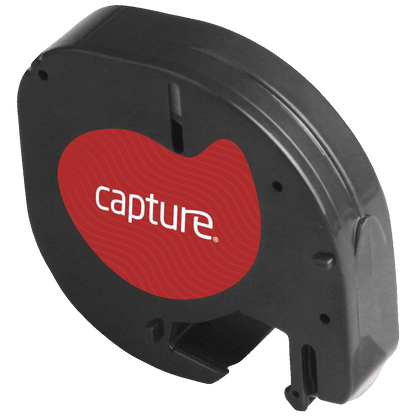 Capture Traka za LetraTag, 12 mm, 4 met., crni tekst / bijela traka - CA-S0721520; Black on White Paper