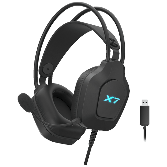 A4Tech Slušalice sa mikrofonom, gaming, USB, LED - A4-XH-200 X7 Black