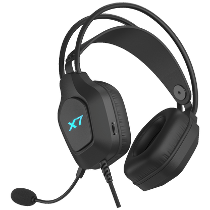 A4Tech Slušalice sa mikrofonom, gaming, USB, LED - A4-XH-200 X7 Black