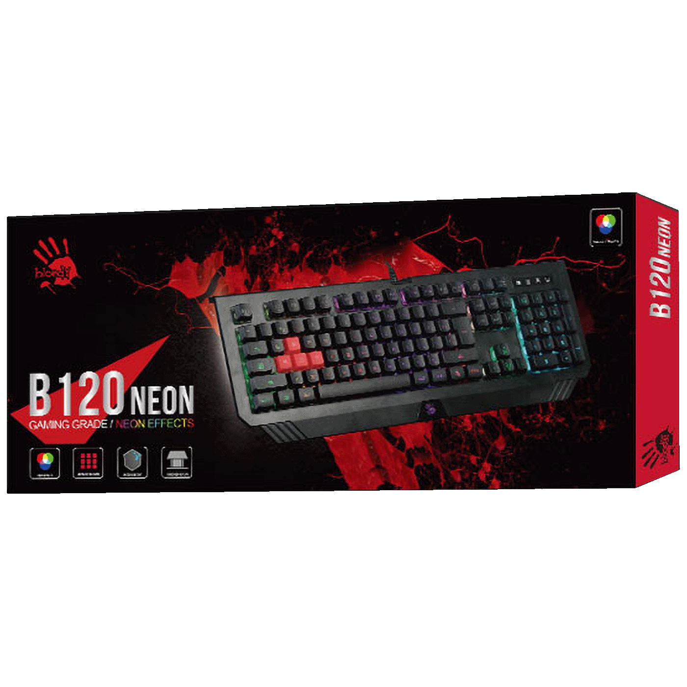 Bloody Tastatura sa pozadinskim Neon osvjetljenjem, gaming, USB - A4-B120N