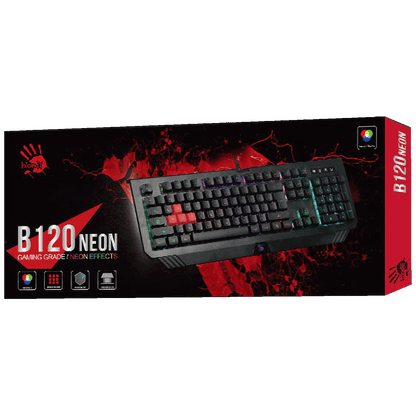 Bloody Tastatura sa pozadinskim Neon osvjetljenjem, gaming, USB - A4-B120N