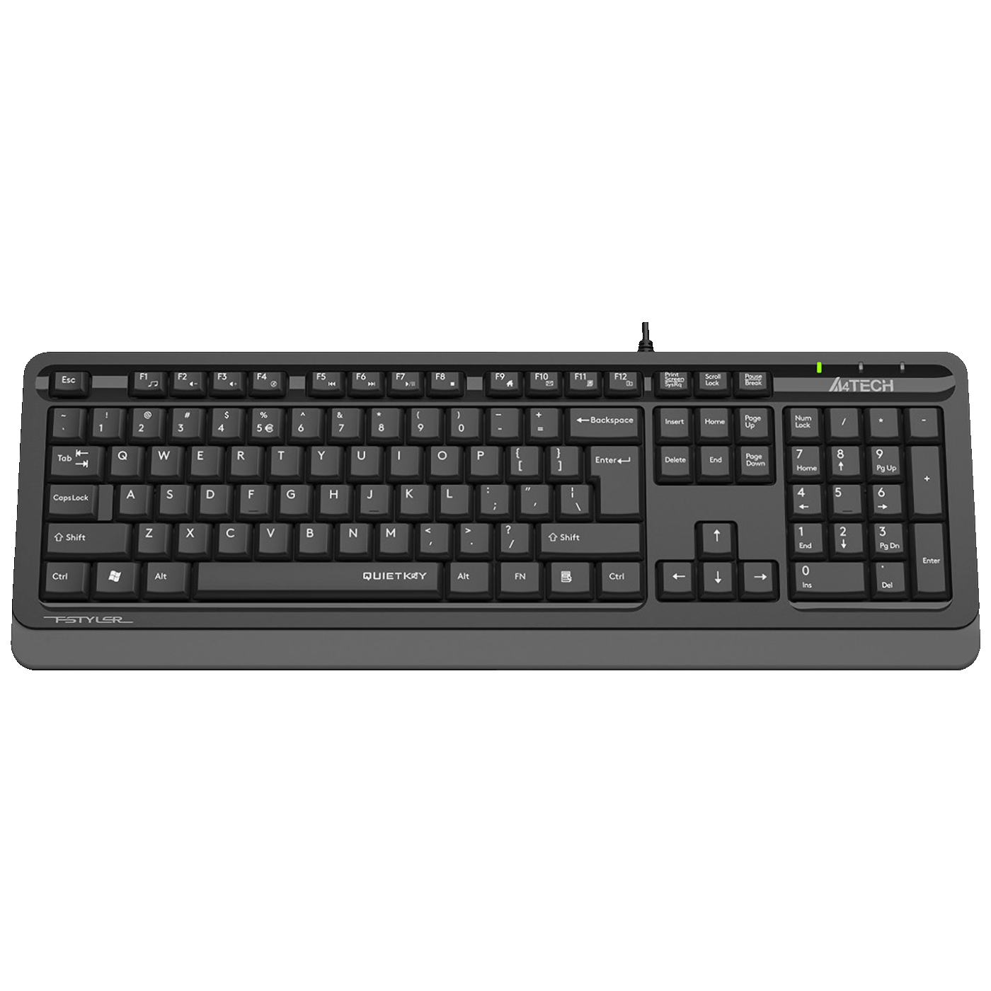 A4Tech Tastatura multimedijalna, USB, vodootporna - A4-FK10 US GREY