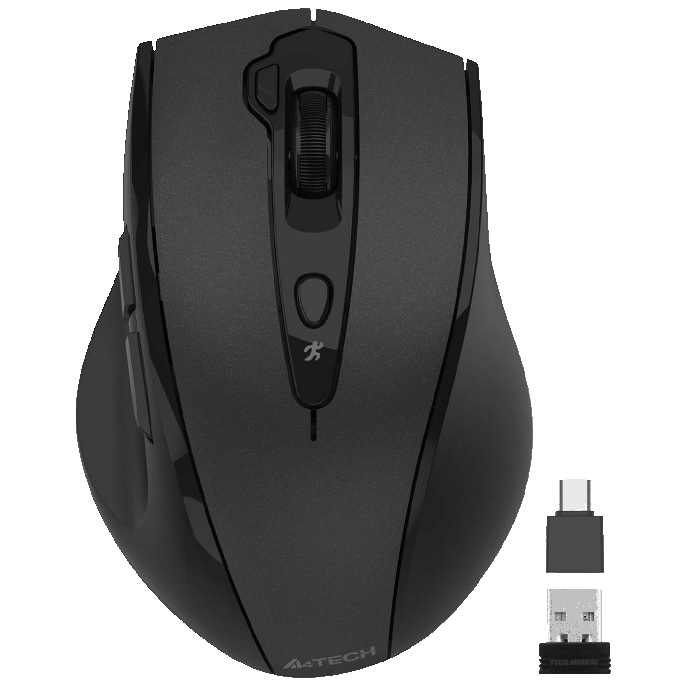 A4Tech Bežični miš optički, 2000 dpi,  USB nano prijemnik + USB-C - A4-G7-810 AIR2
