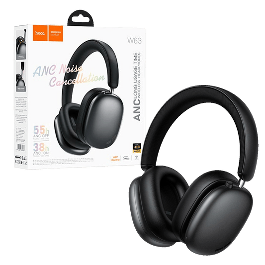 hoco. Bežične slušalice, Bluetooth, ANC - W63 Black