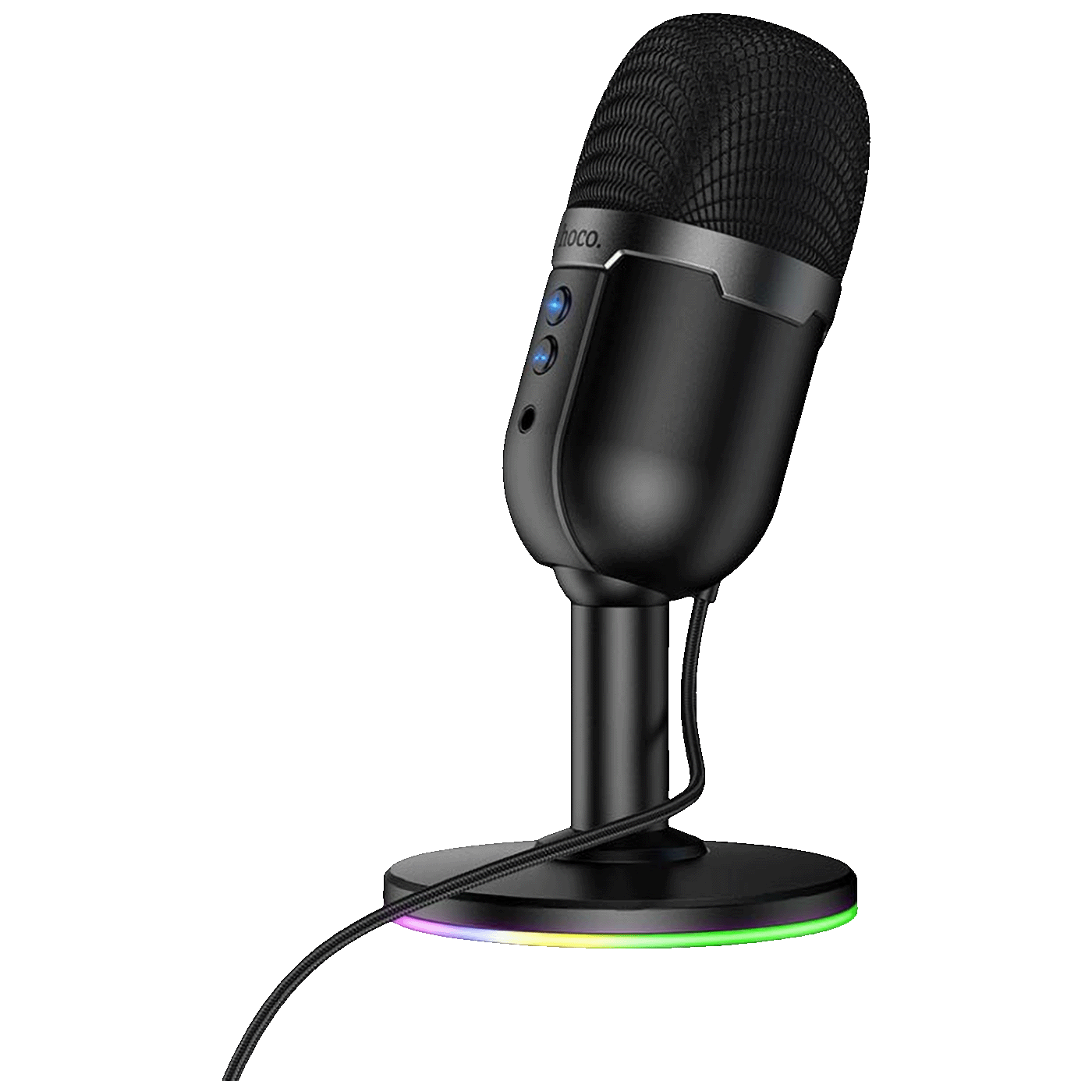 hoco. Mikrofon, stolni, RGB, USB - L25