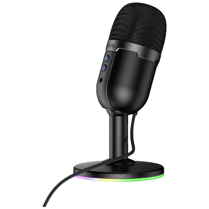 hoco. Mikrofon, stolni, RGB, USB - L25