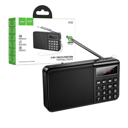 hoco. Radio prijemnik, džepni, AM/FM, MP3, Bluetooth - HI50