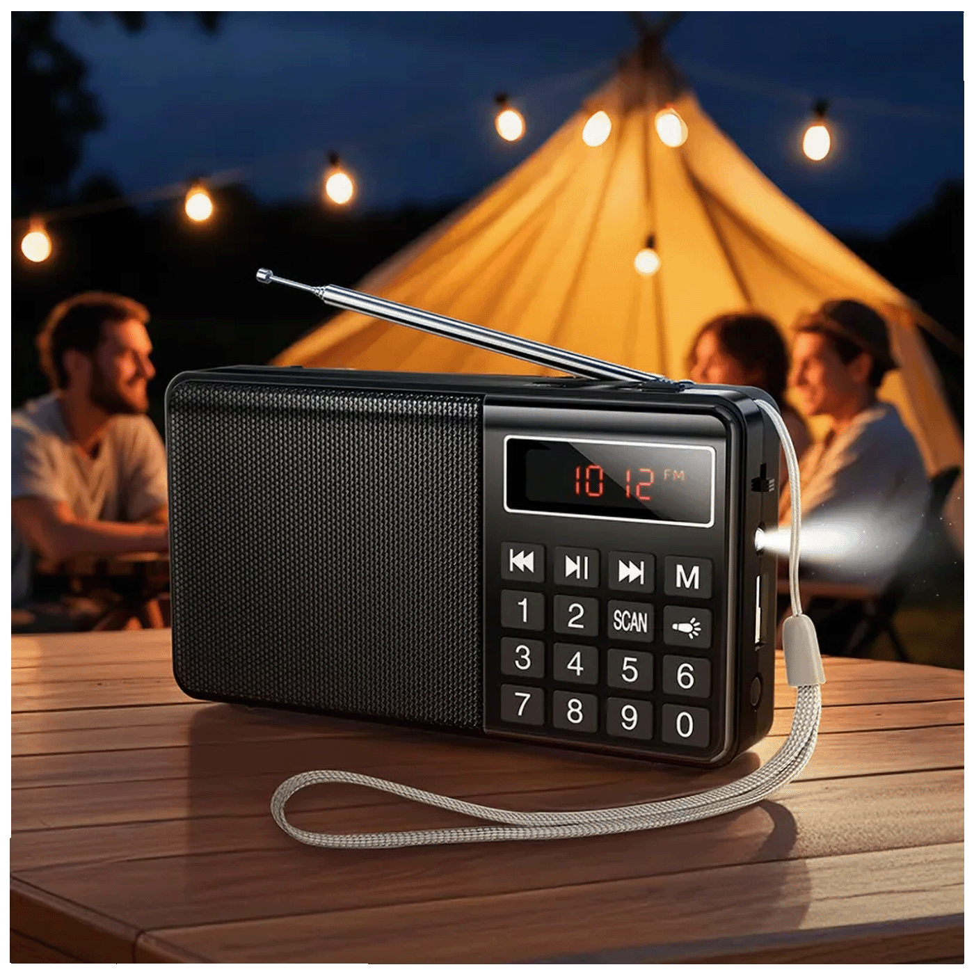 hoco. Radio prijemnik, džepni, AM/FM, MP3, Bluetooth - HI50