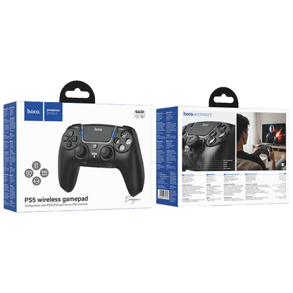 hoco. Gamepad bežični za PS5, 600 mAh - GA32 Dragon Black