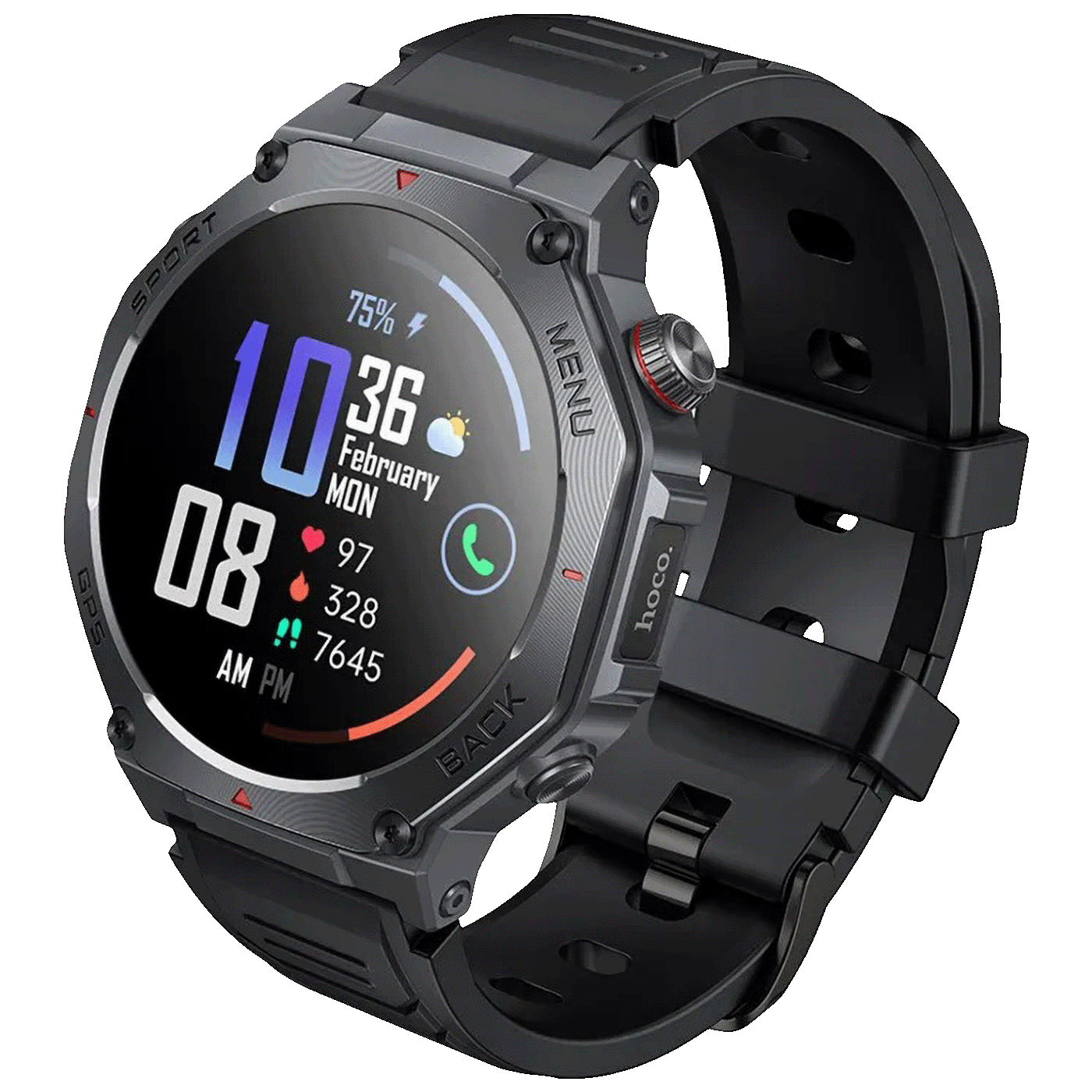 hoco. Pametni sat, 1.43" AMOLED, Bluetooth, GPS, 3ATM - Y37