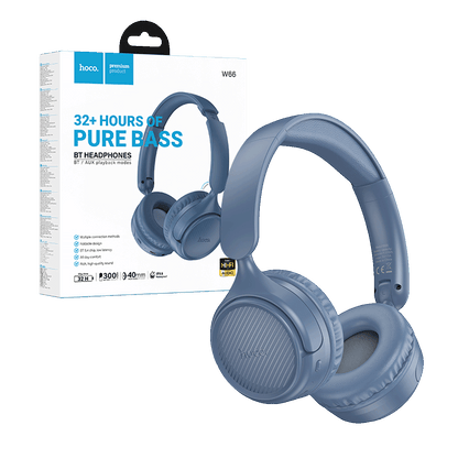hoco. Slušalice bežične, Bluetooth / AUX - W66 Blue