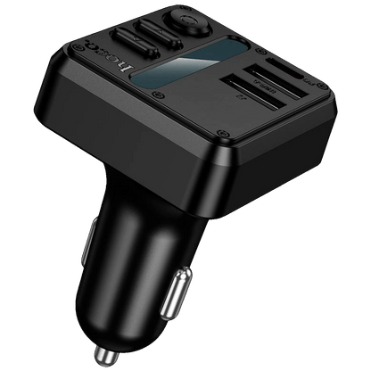 hoco. FM modulator, Bluetooth, 12V/24V, 2xUSB-A, 1xUSB-C, PD/QC - E89