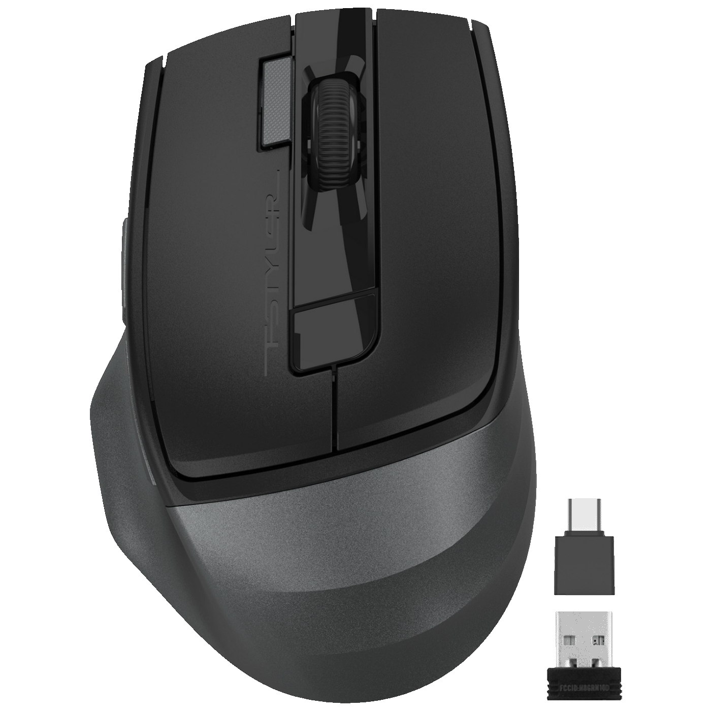 A4Tech Bežični miš, optički, 2000 dpi, USB nano prijemnik + USB-C - A4-FG45CS AIR2