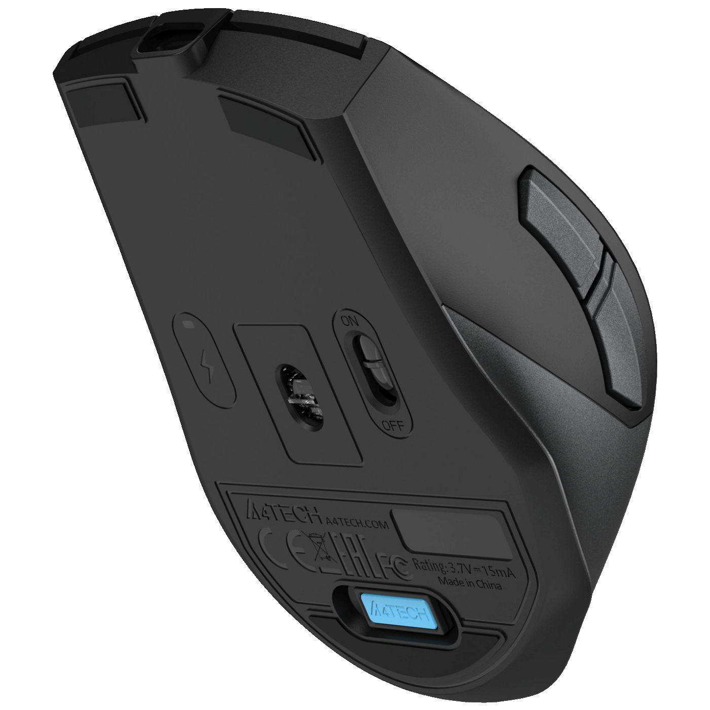 A4Tech Bežični miš, optički, 2000 dpi, USB nano prijemnik + USB-C - A4-FG45CS AIR2