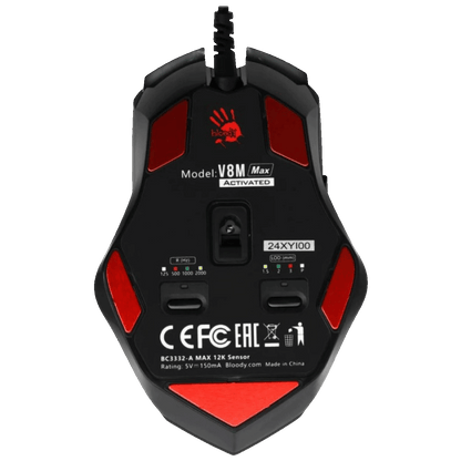 Bloody Miš optički, gaming, RGB, 12.000 cpi, USB - A4-V8M MAX ACTIVATED 4-Core