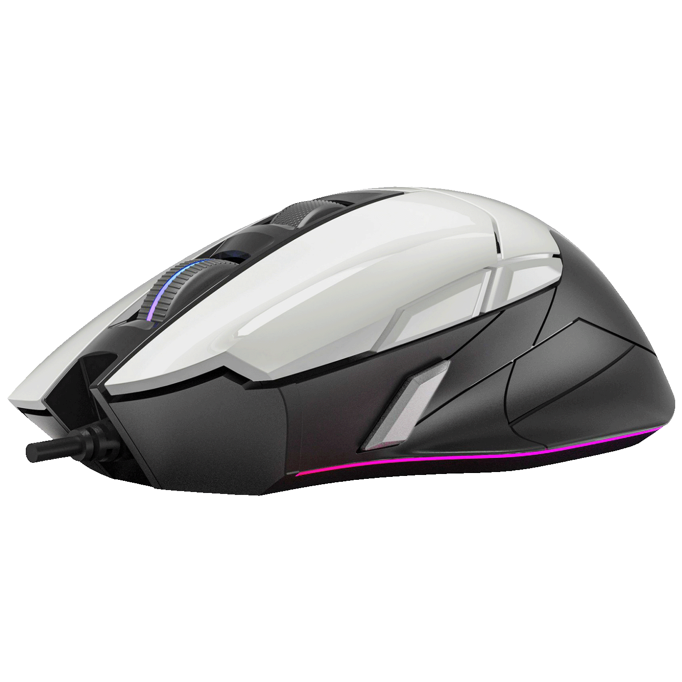 Bloody Miš optički, gaming, 10.000 dpi, RGB, USB - A4-W70 MAX PANDA WHITE