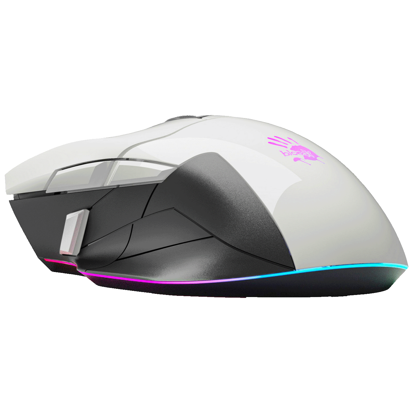 Bloody Miš optički, gaming, 10.000 dpi, RGB, USB - A4-W70 MAX PANDA WHITE