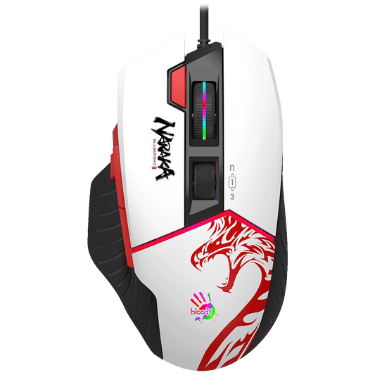 Bloody Miš optički, gaming, 20.000 CPI, RGB, USB - A4-W95 ULTRA NARAKA