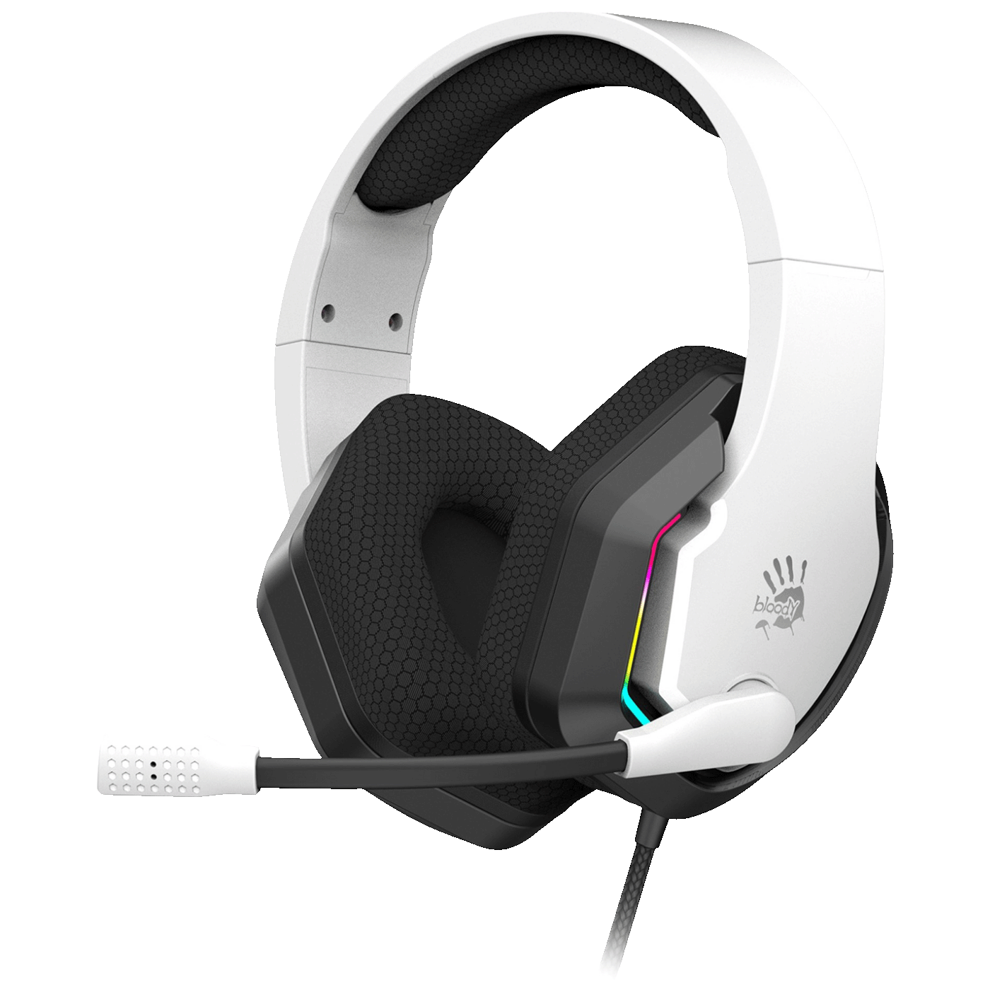 Bloody Slušalice sa mikrofonom, gaming, RGB, 3.5 mm - A4-G260P WHITE