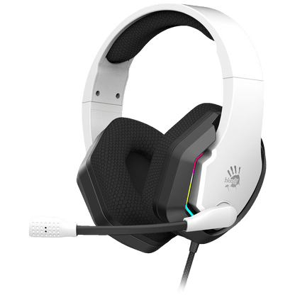 Bloody Slušalice sa mikrofonom, gaming, RGB, 3.5 mm - A4-G260P WHITE
