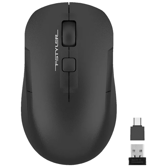 A4Tech Bežični miš, Desk + Air, 1200 dpi, USB nano prijemnik - A4-FG16C Air BLACK Fstyler