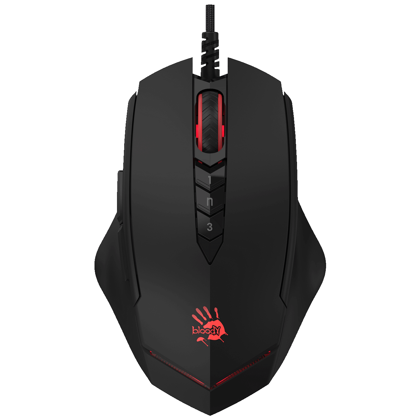 Bloody Miš optički, gaming, 3200 dpi, USB - A4-V8M Multi-Core Gun3