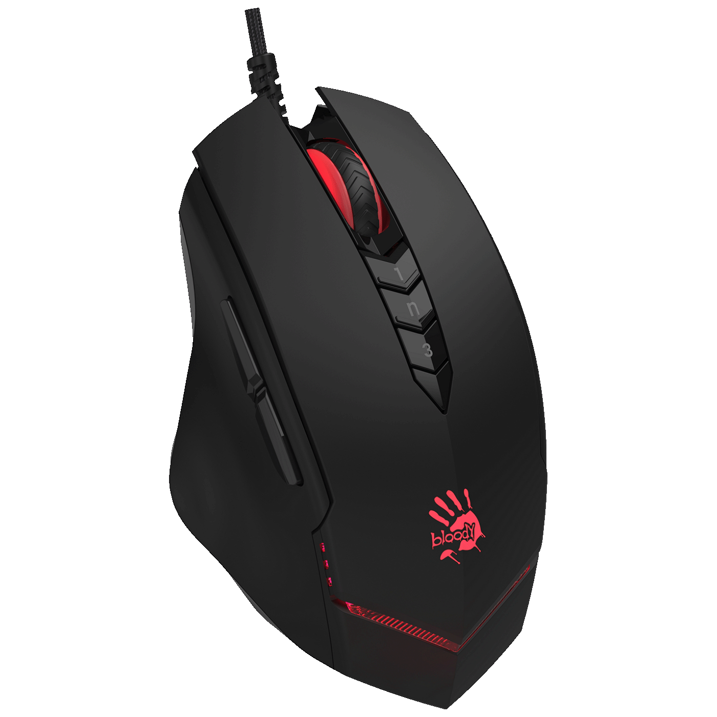 Bloody Miš optički, gaming, 3200 dpi, USB - A4-V8M Multi-Core Gun3