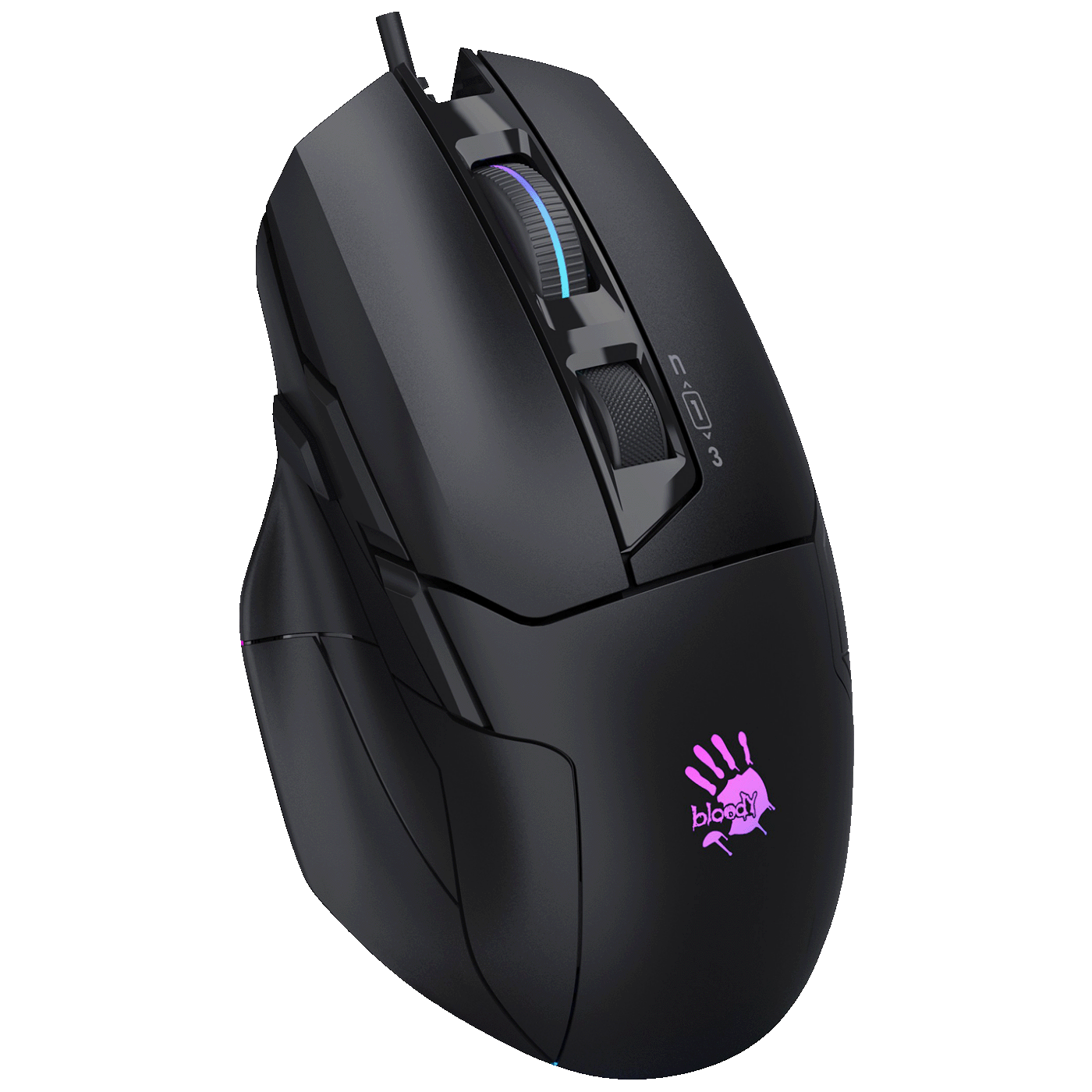 Bloody Miš optički, gaming, 10.000 dpi, RGB, USB - A4-W70 MAX Stone Black