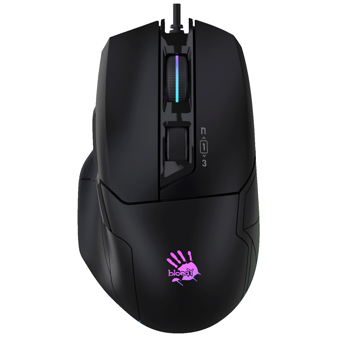Bloody Miš optički, gaming, 10.000 dpi, RGB, USB - A4-W70 MAX Stone Black
