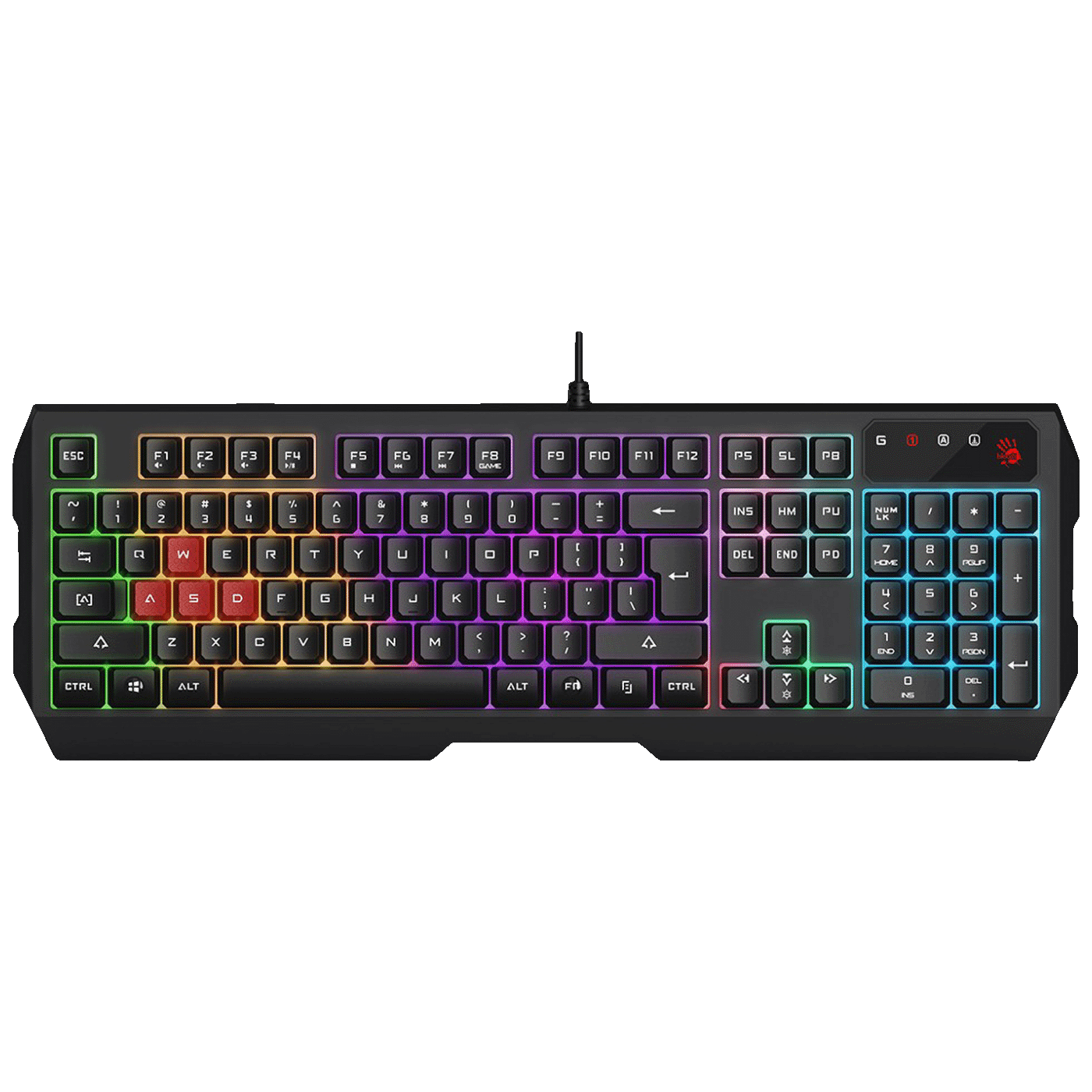 Bloody Tastatura sa Neon LED osvjetljenjem, gaming, USB - A4-B135N