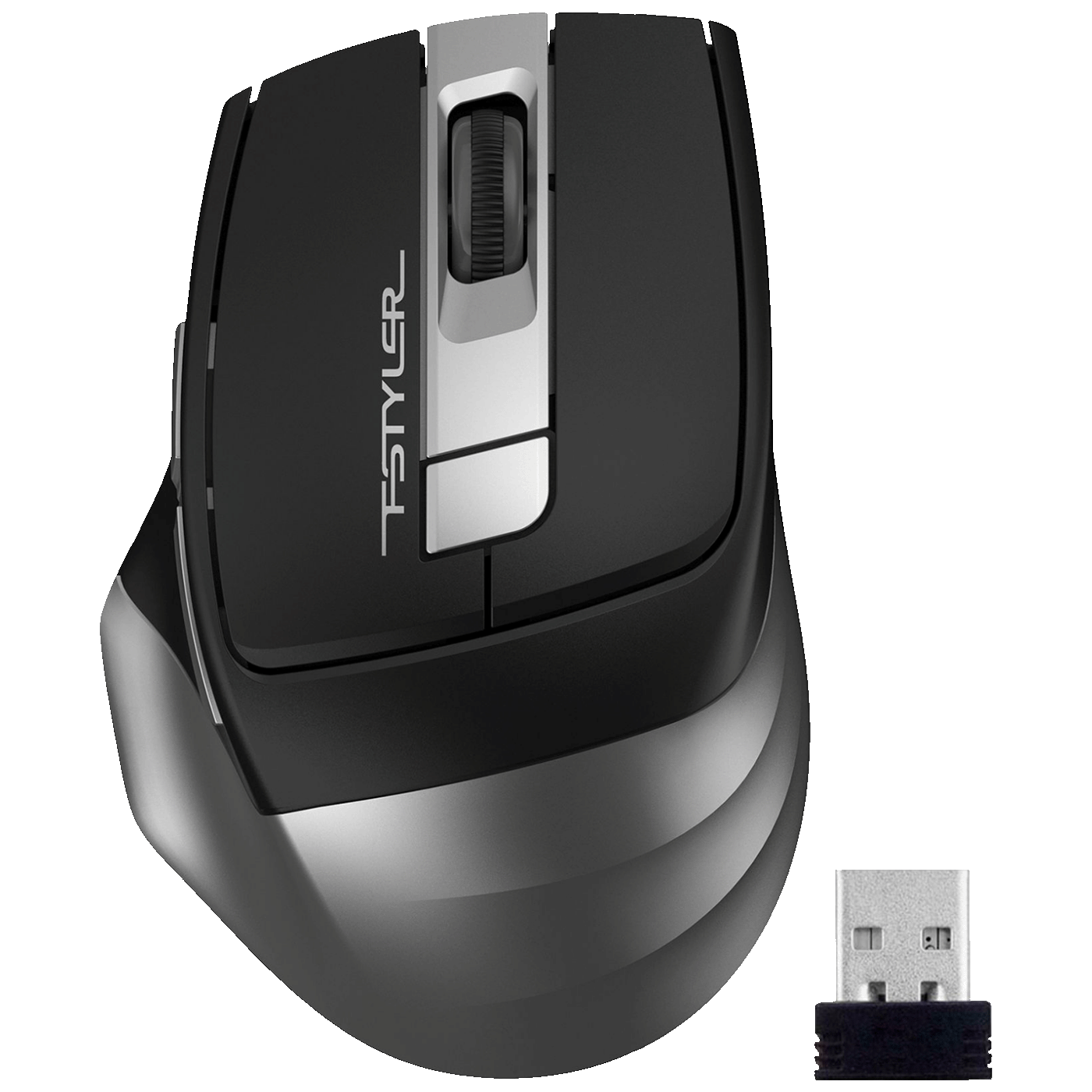 A4Tech Bežični miš, 2000 dpi, USB nano prijemnik - A4-FG35 GREY Fstyler