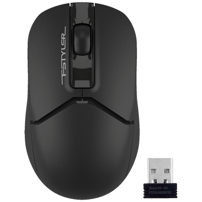 A4Tech Bežični miš, 1200 dpi, USB nano prijemnik - A4-FG12 BLACK Fstyler