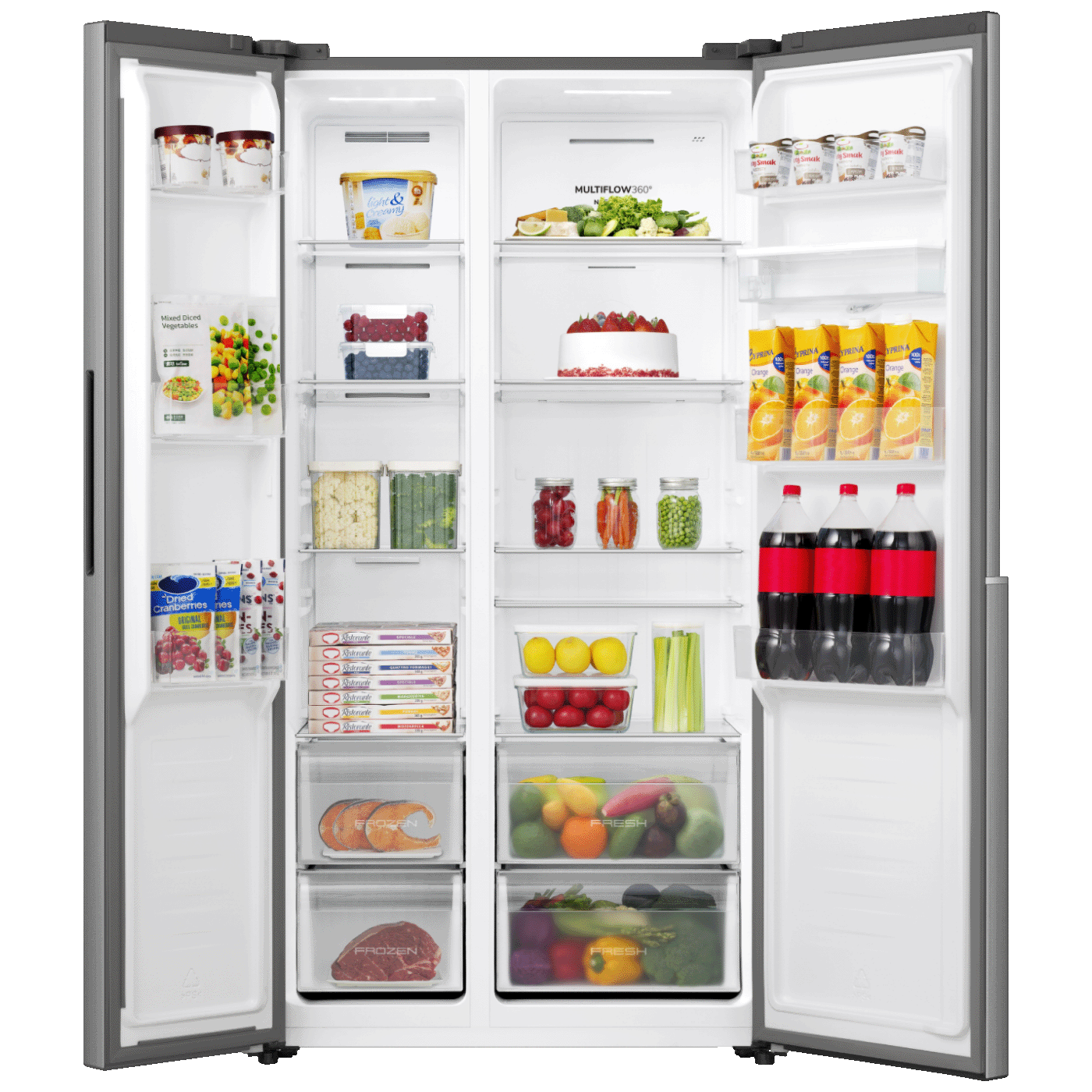 Gorenje Frižider/Zamrzivač, ukupna zapremina 541 l, Side-by-side, E - NRS917E41XWD