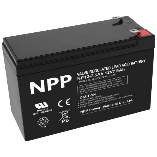 NPP Baterija akumulatorska, 12V / 7.5Ah - NPP NP12V-7.5Ah