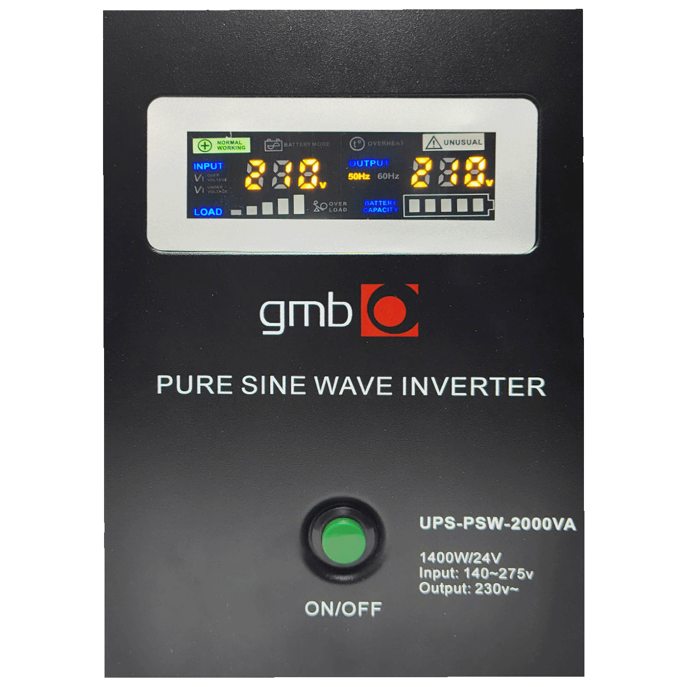 Gembird UPS/ Izvor neprekidnog napajanja, 2000VA, 1400W - UPS-PSW-2000VA GMB LONG