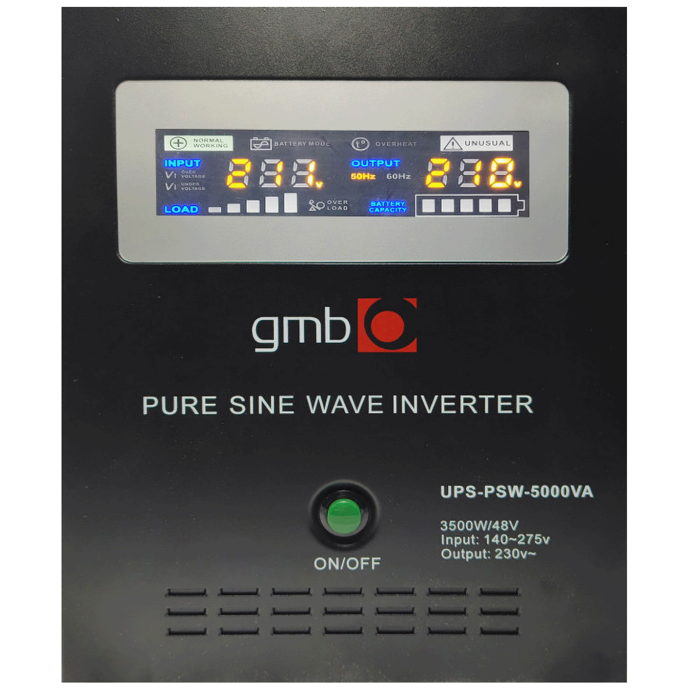 Gembird UPS/ Izvor neprekidnog napajanja, 5000VA, 3500 W - UPS-PSW-5000VA GMB LONG