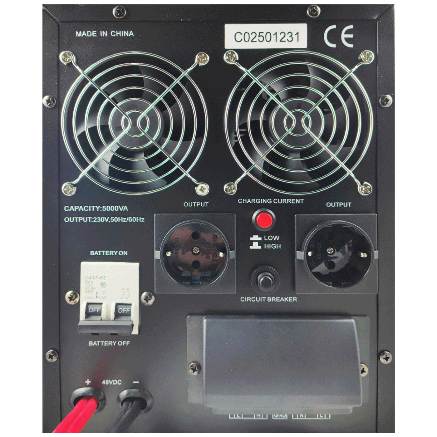 Gembird UPS/ Izvor neprekidnog napajanja, 5000VA, 3500 W - UPS-PSW-5000VA GMB LONG