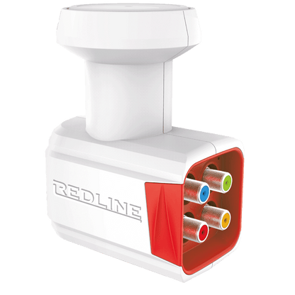 REDLINE LNB Quattro, šum 0,1 dB, DVB-S2 ( HD - UHD ) - WL-Q QUATTRO