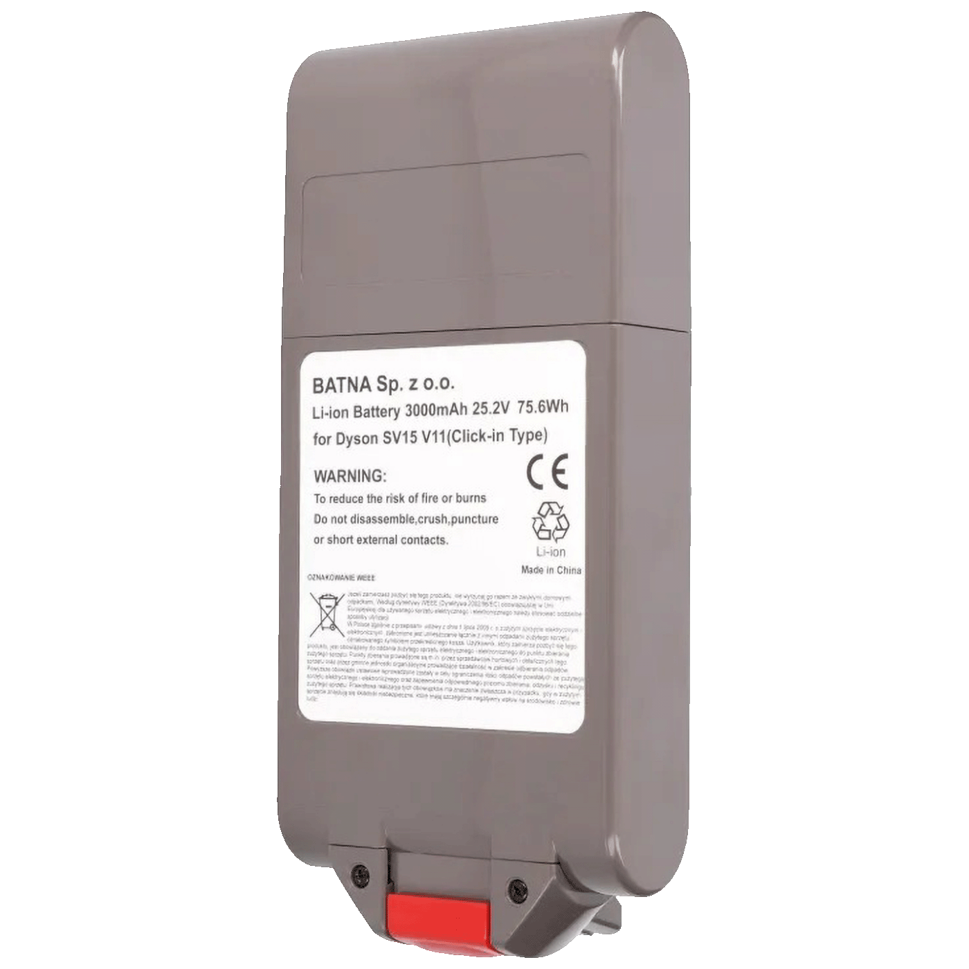 Extralink Baterija za Dyson V11 usisavač, 25.2V 3000mAh - DYSON V11 BATTERY 25.2V 3000mAh
