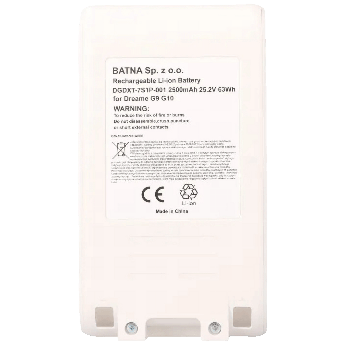 Extralink Baterija za Xiaomi G9 / G10, 25.2V 2500mAh - G9 G10 Battery 25.2V 2500mAh
