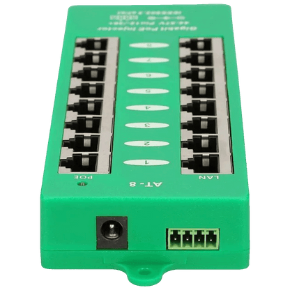 Extralink PoE Injector sa 8 Gigabit 802.3at/af porta, Mode A, aktivni - 8 Port Gigabit PoE Injector