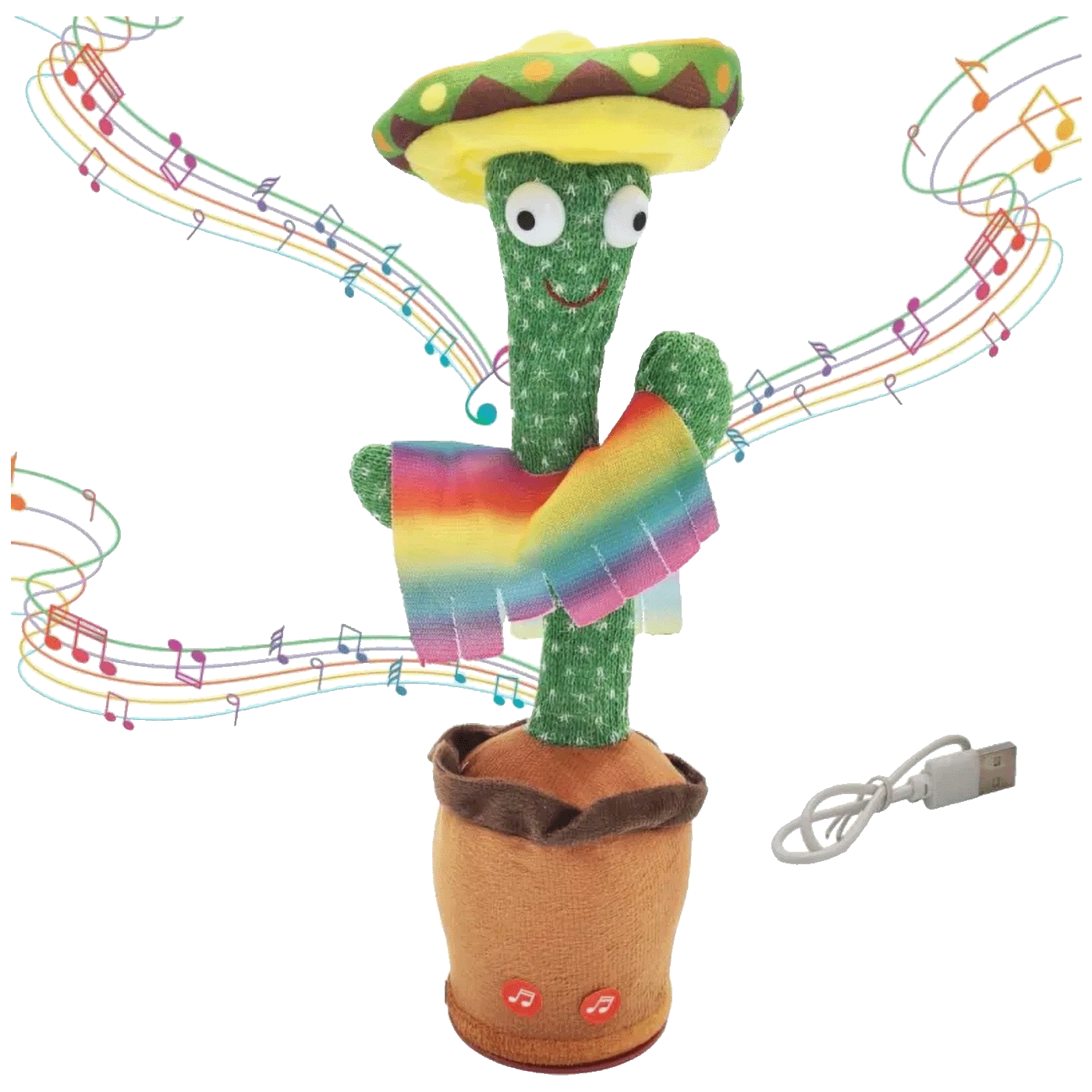 Extralink Igračka kaktus sa sombrerom koji pleše i ponavlja riječi - Dancing Cactus Toy w Sombrero