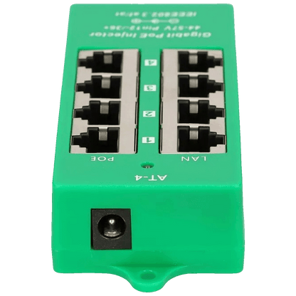Extralink PoE Injector sa 4 Gigabit 802.3at/af porta, Mode A, aktivni - 4 Port Gigabit PoE Injector